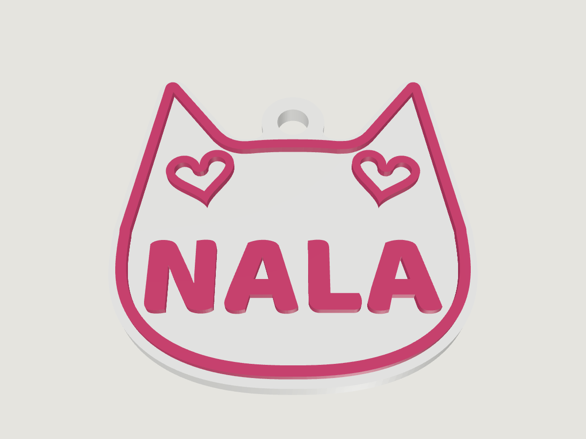 Placa de mascota · gato